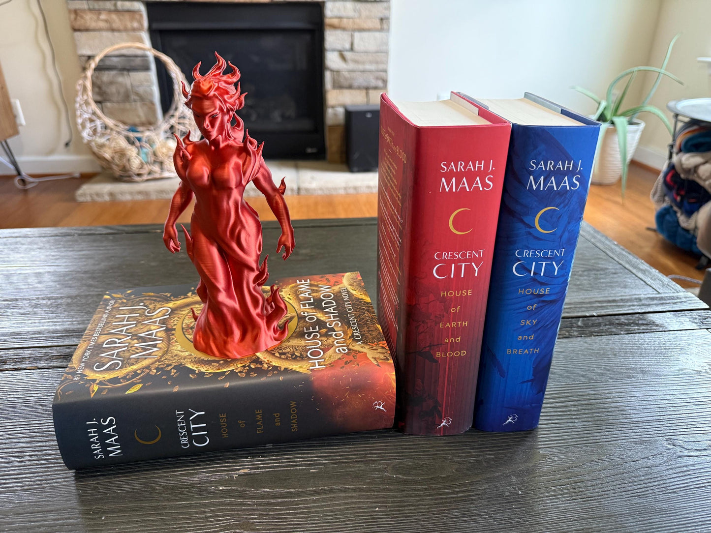 Lehabah Statue | Crescent City Inspired 3D Print | Sarah J. Maas Book Decor | Fire Sprite Figurine | Fantasy Shelf Display