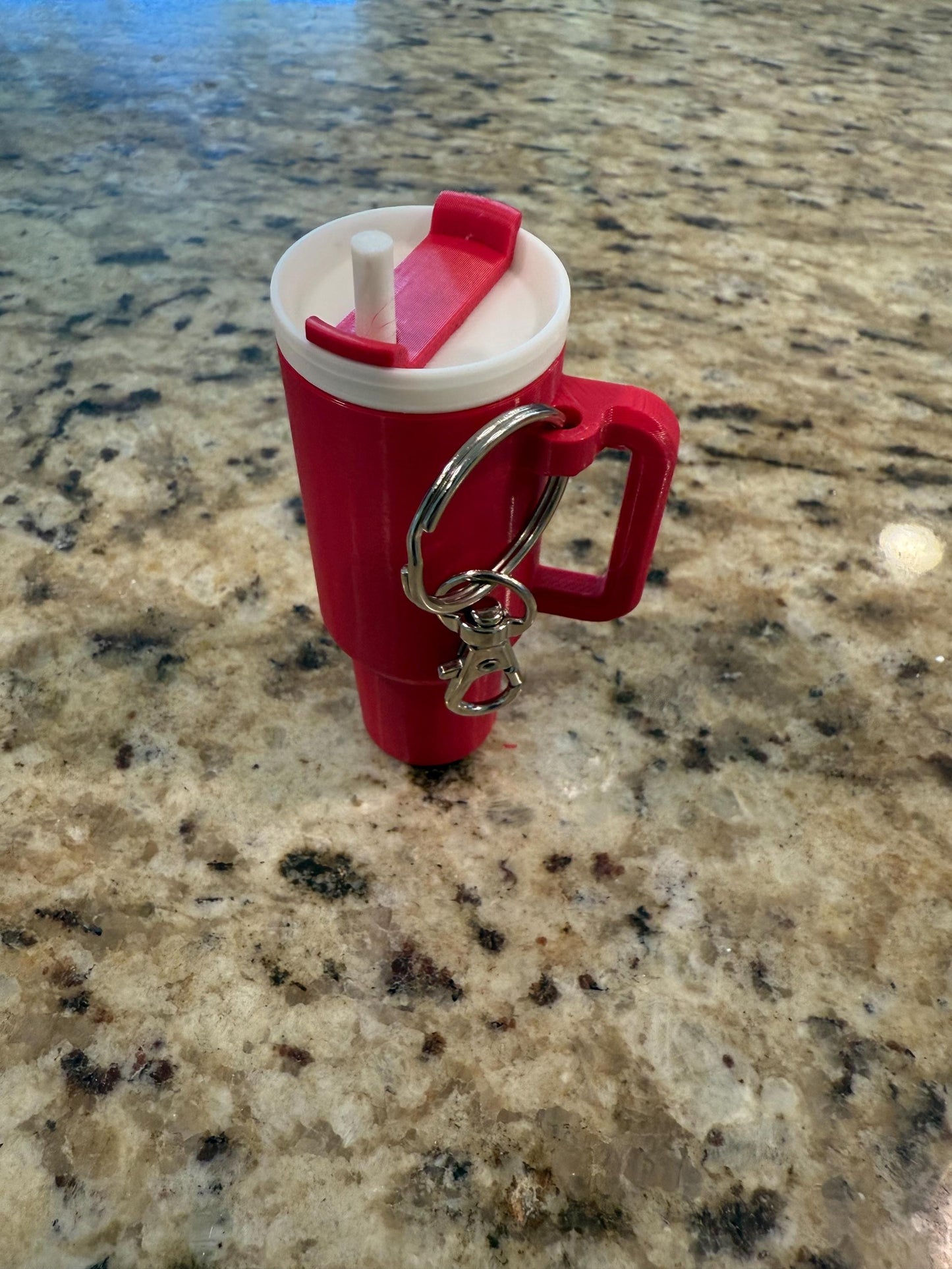 Mini Tumbler Keychain โ Chapstick, Pill, or Small Item Holder | Cute & Functional PLA Storage Accessory