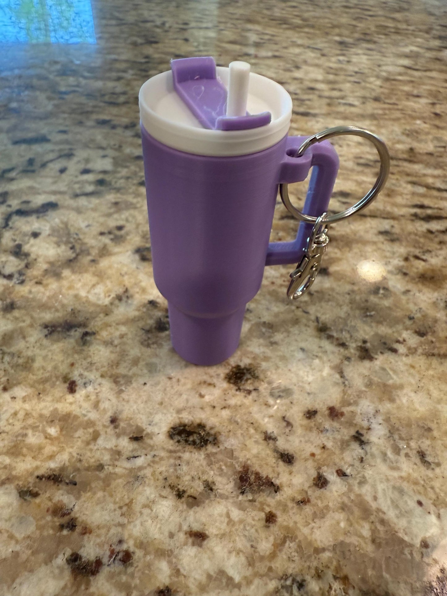Mini Tumbler Keychain โ Chapstick, Pill, or Small Item Holder | Cute & Functional PLA Storage Accessory