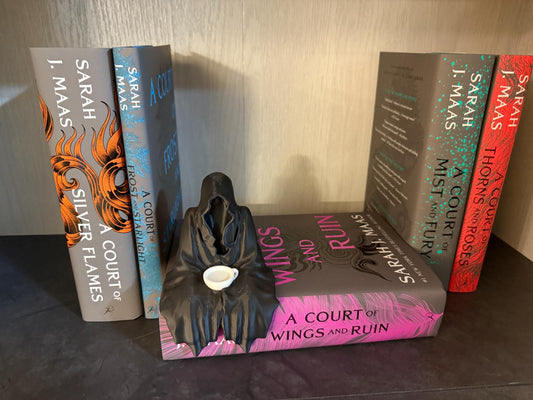 The Suriel with Teacup – 3D Printed ACOTAR Inspired Figurine | Sarah J. Maas Collectible | Fantasy Decor | Bookish Gift