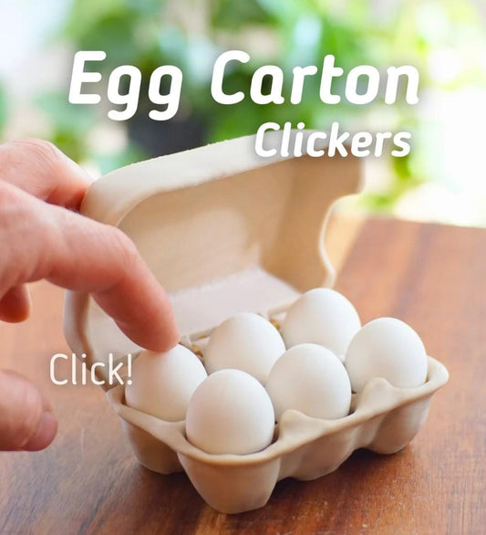 Egg Carton Fidget Clicker – 3D Printed Sensory Toy for Stress & Focus Relief