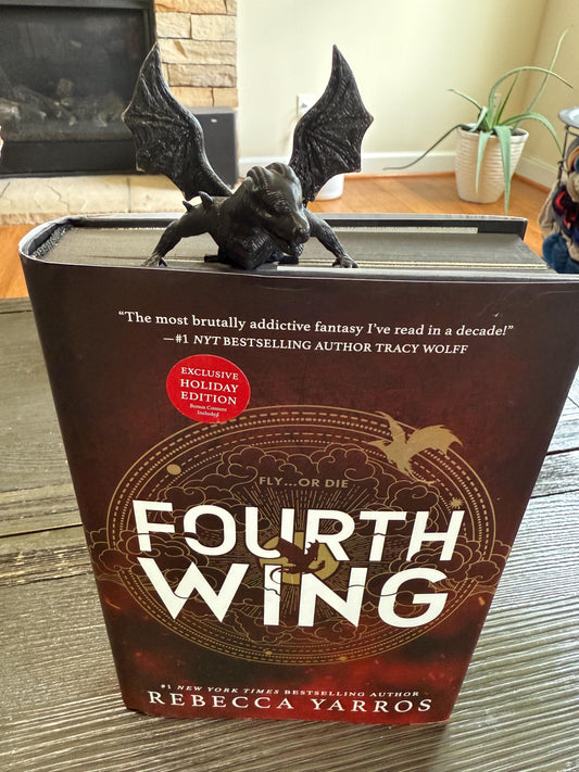 Emerging Dragon Bookmark – Inspired by Fourth Wing by Rebecca Yarros | 3D Printed Fantasy Bookmark