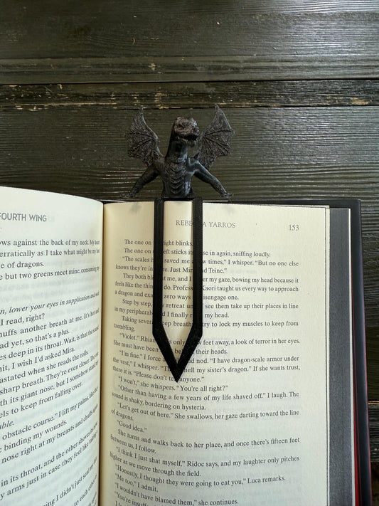 Emerging Dragon Bookmark – Inspired by Fourth Wing by Rebecca Yarros | 3D Printed Fantasy Bookmark